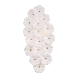 Crystorama - ESM-4001-AG-WH - Four Light Wall Sconce - Esme - Aged Brass