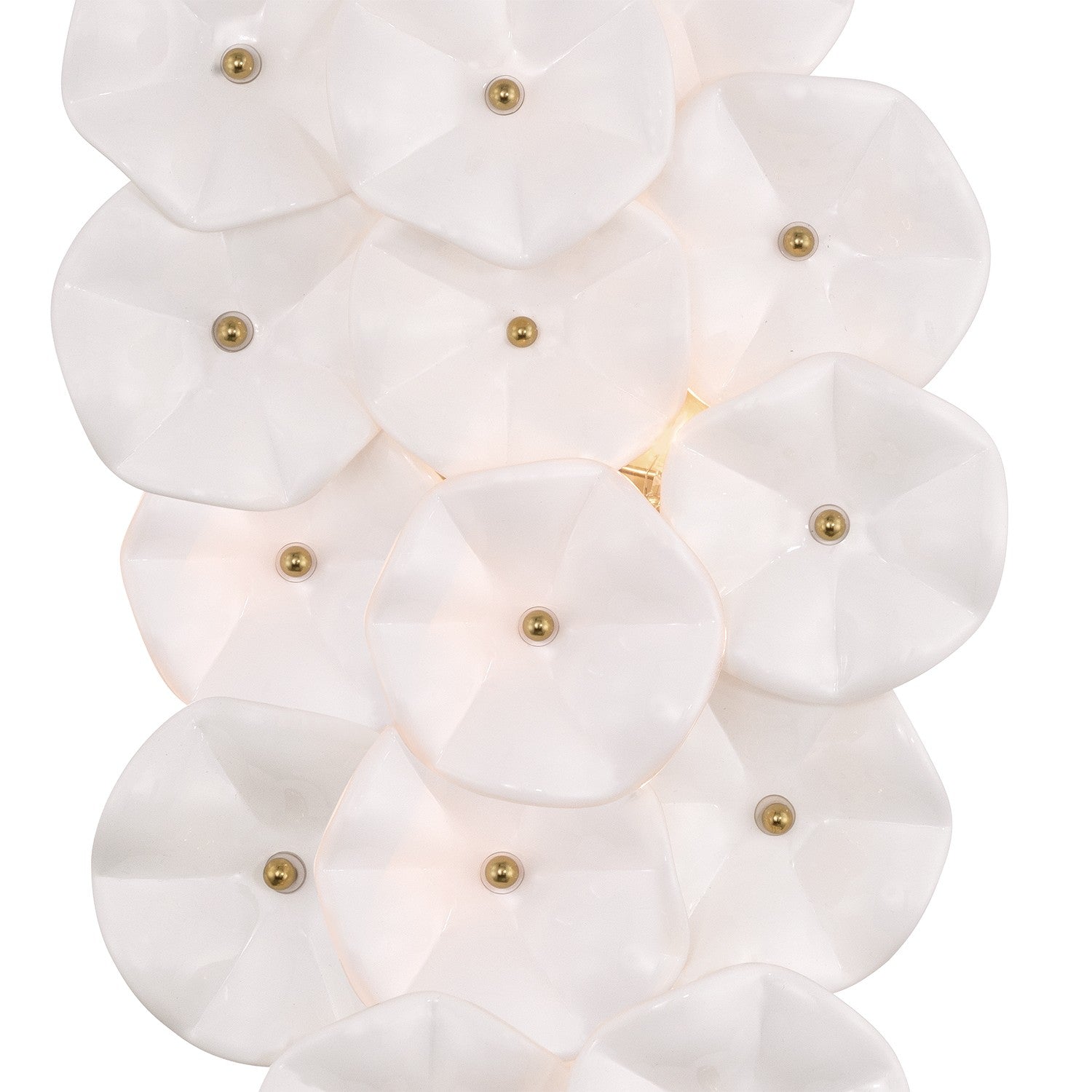 Crystorama - ESM-4001-AG-WH - Four Light Wall Sconce - Esme - Aged Brass