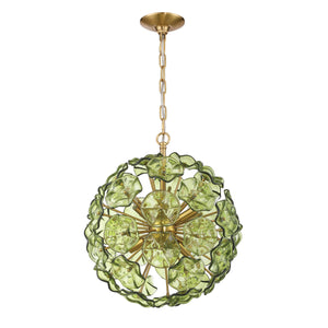 Crystorama - ESM-4005-AG-GR - Six Light Chandelier - Esme - Aged Brass