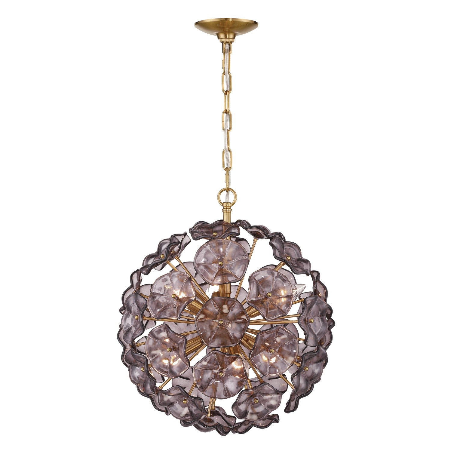 Crystorama - ESM-4005-AG-SM - Six Light Chandelier - Esme - Aged Brass