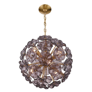Crystorama - ESM-4005-AG-SM - Six Light Chandelier - Esme - Aged Brass