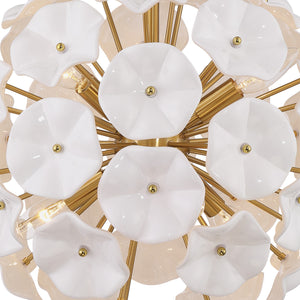 Crystorama - ESM-4005-AG-WH - Six Light Chandelier - Esme - Aged Brass