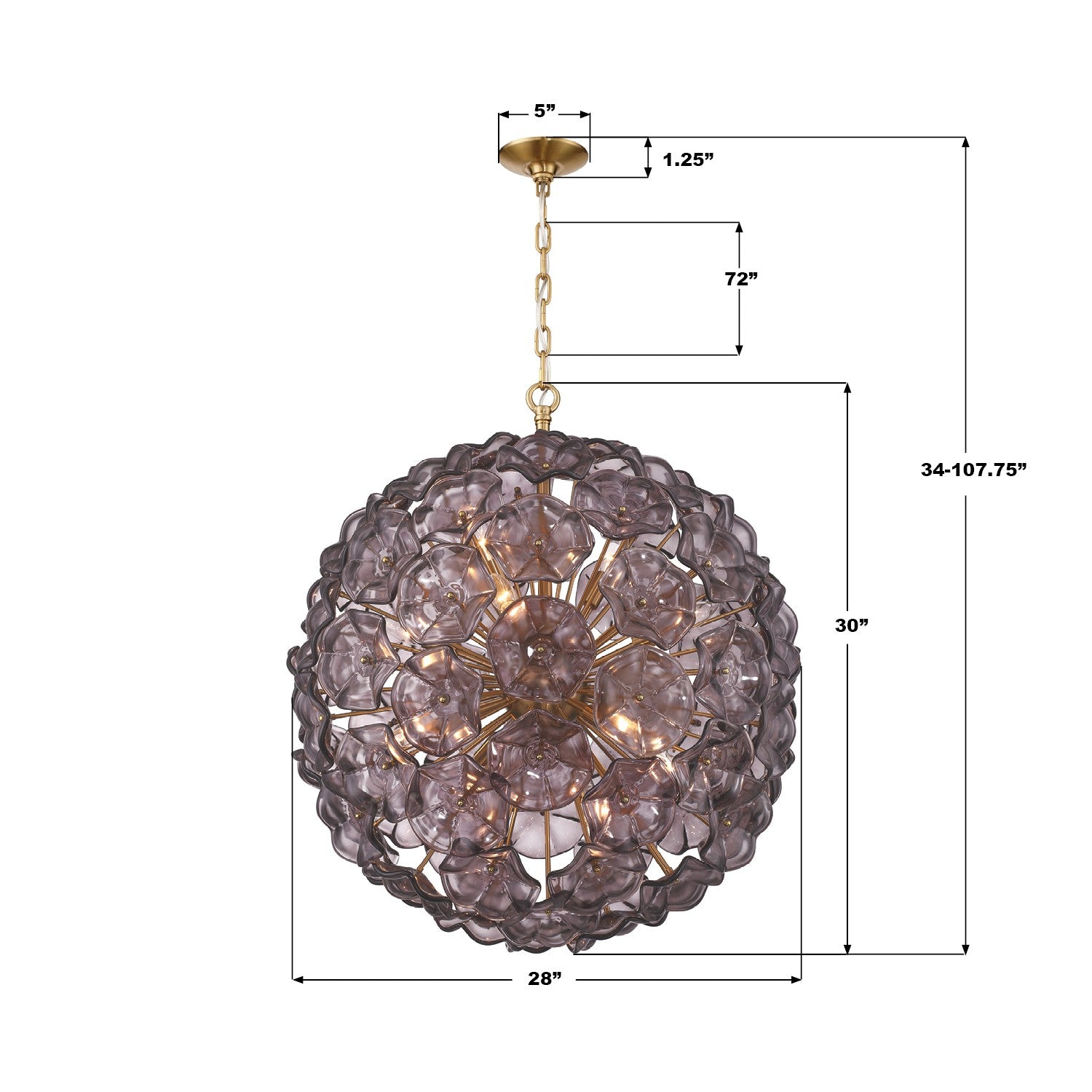 Crystorama - ESM-4009-AG-SM - 12 Light Chandelier - Esme - Aged Brass