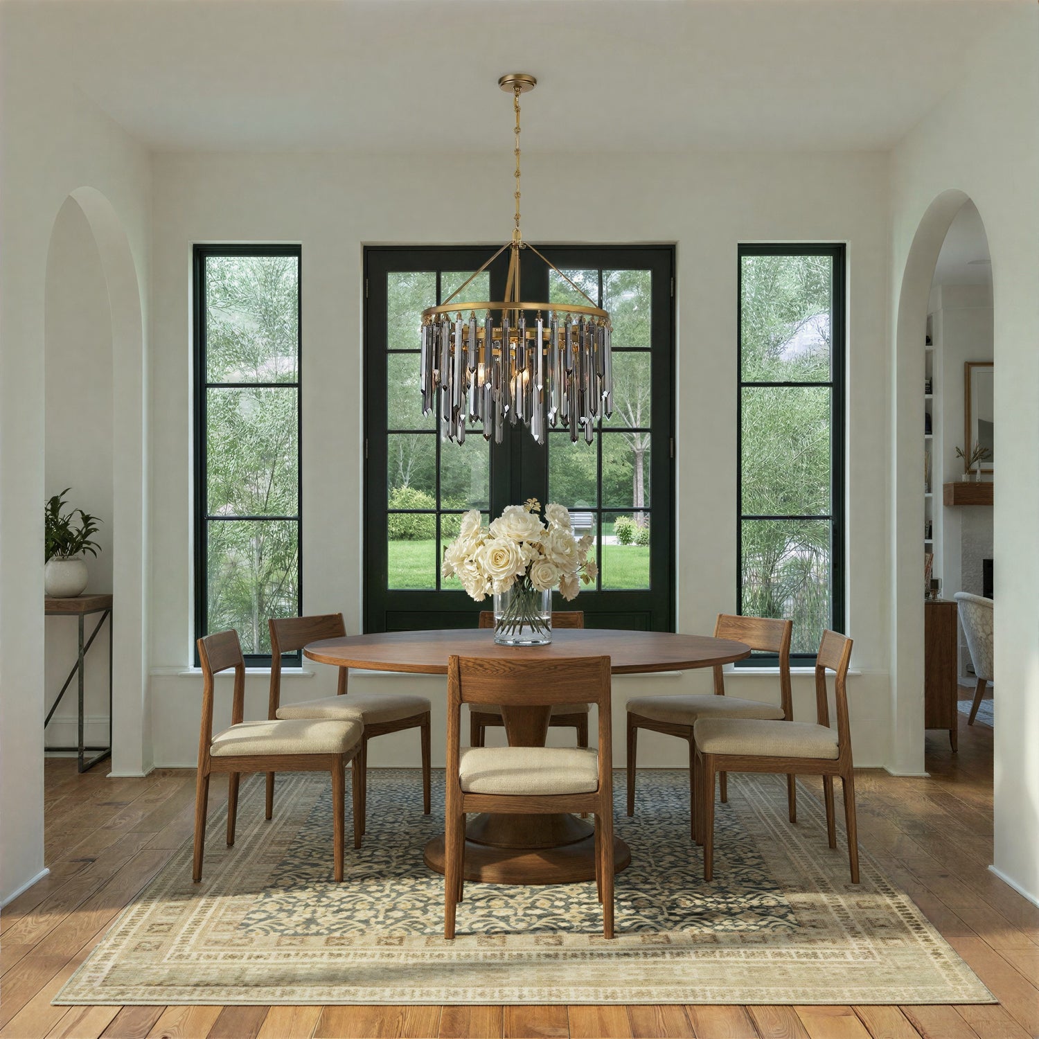 Crystorama - GEM-7004-MG-SS - Seven Light Chandelier - Gemma - Modern Gold