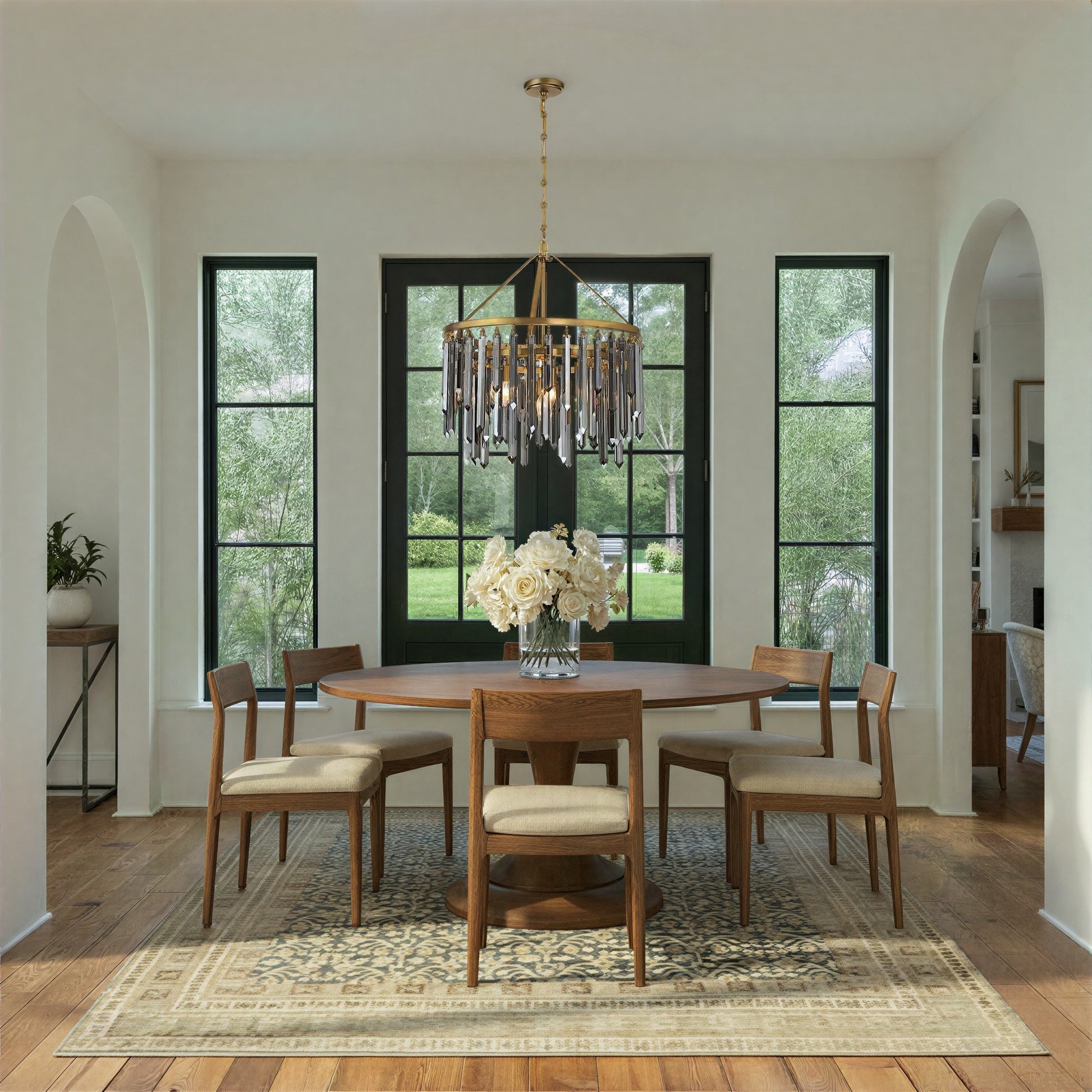 Crystorama - GEM-7004-MG-SS - Seven Light Chandelier - Gemma - Modern Gold