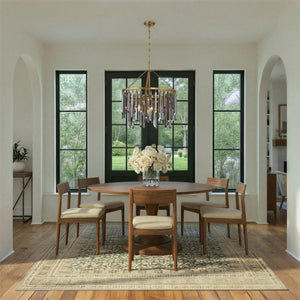 Crystorama - GEM-7004-MG-SS - Seven Light Chandelier - Gemma - Modern Gold