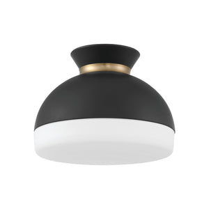 Crystorama - GID-4003-MK-VG - Two Light Flush Mount - Gidget - Matte Black + Vibrant Gold