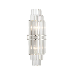 Crystorama - HAY-1411-PN - Two Light Wall Sconce - Hayes - Polished Nickel