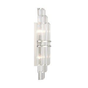 Crystorama - HAY-1411-PN - Two Light Wall Sconce - Hayes - Polished Nickel
