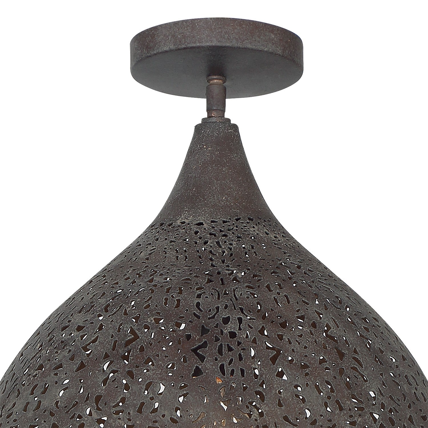 Crystorama - JAS-A5010-FB_CEILING - One Light Semi Flush Mount - Jasmine - Forged Bronze