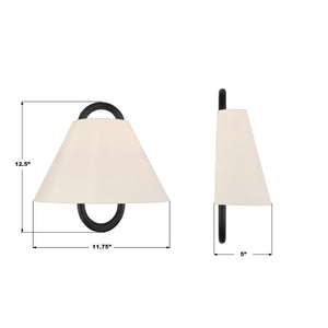 Crystorama - JOJ-801-VG-MK - One Light Wall Sconce - Jojo - Vibrant Gold