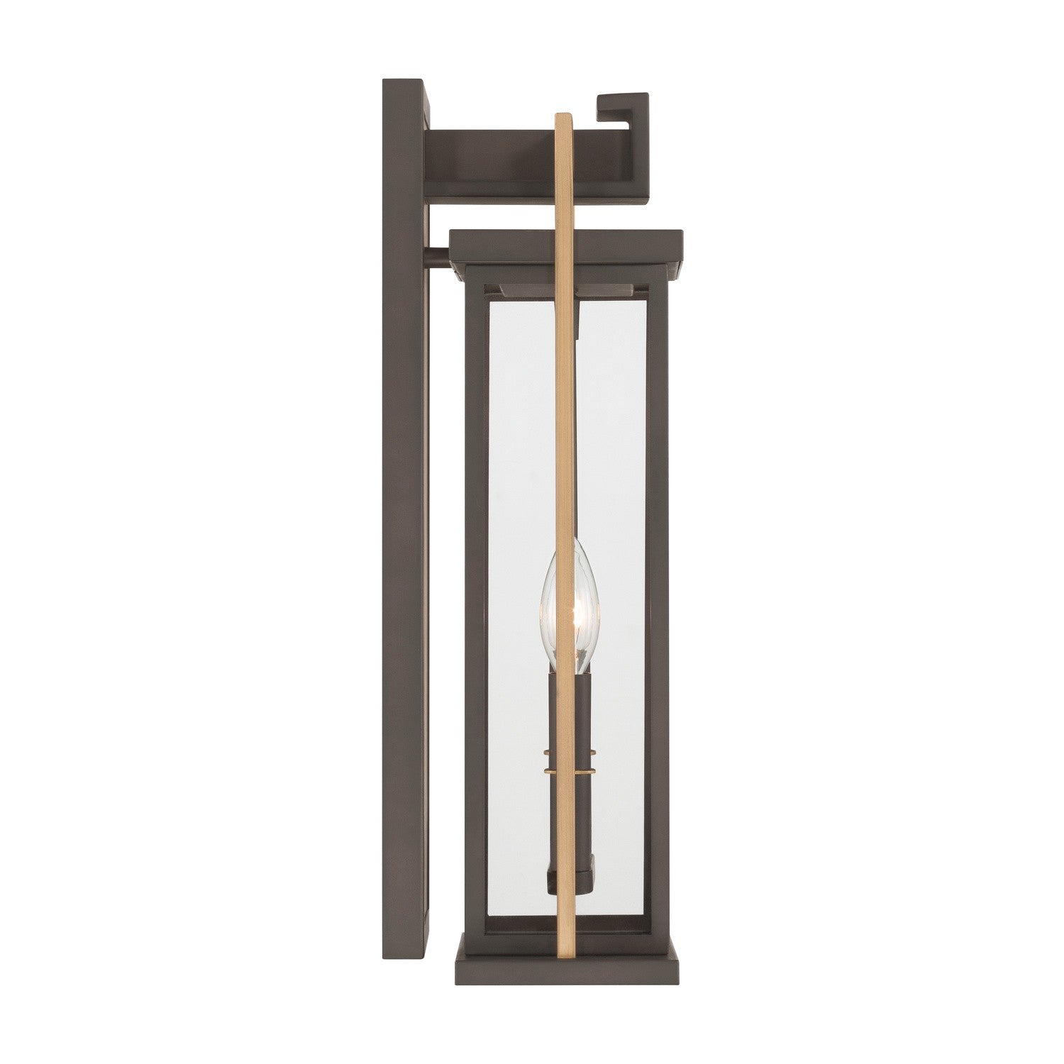 Crystorama - LDL-902-TZ-TG - Two Light Outdoor Wall Sconce - Lendel - Twilight Bronze + Textured Gold