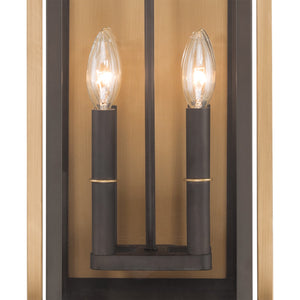Crystorama - LDL-904-TZ-TG - Four Light Outdoor Wall Sconce - Lendel - Twilight Bronze + Textured Gold
