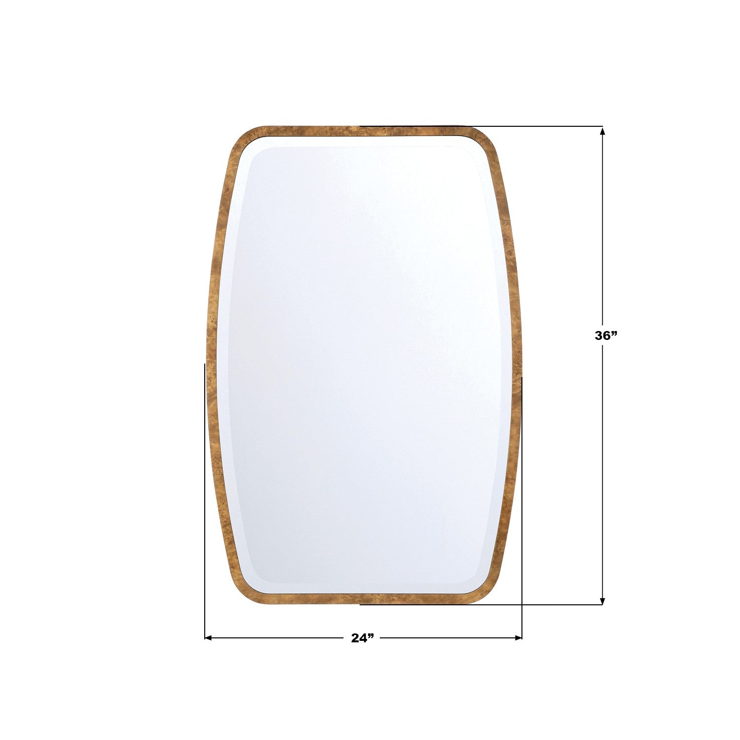 Crystorama - LIN-M400-WD - Mirror - Lindee - Wood Veneer