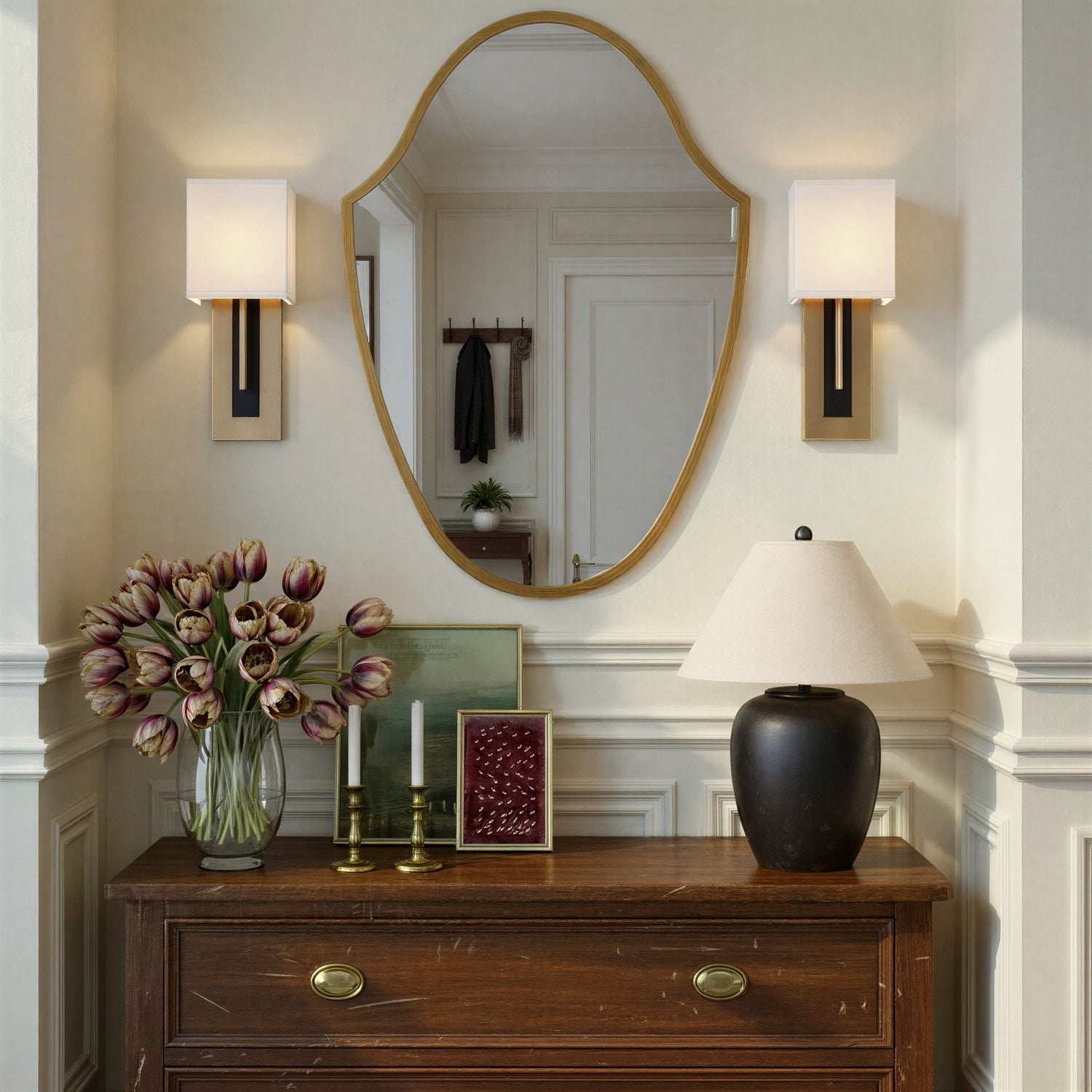 Crystorama - LIN-M428-GA - Mirror - Lindee - Antique Gold