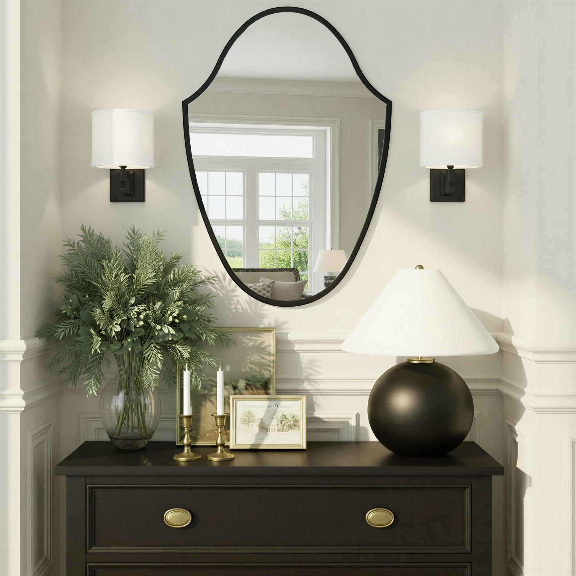 Crystorama - LIN-M428-MK - Mirror - Lindee - Matte Black