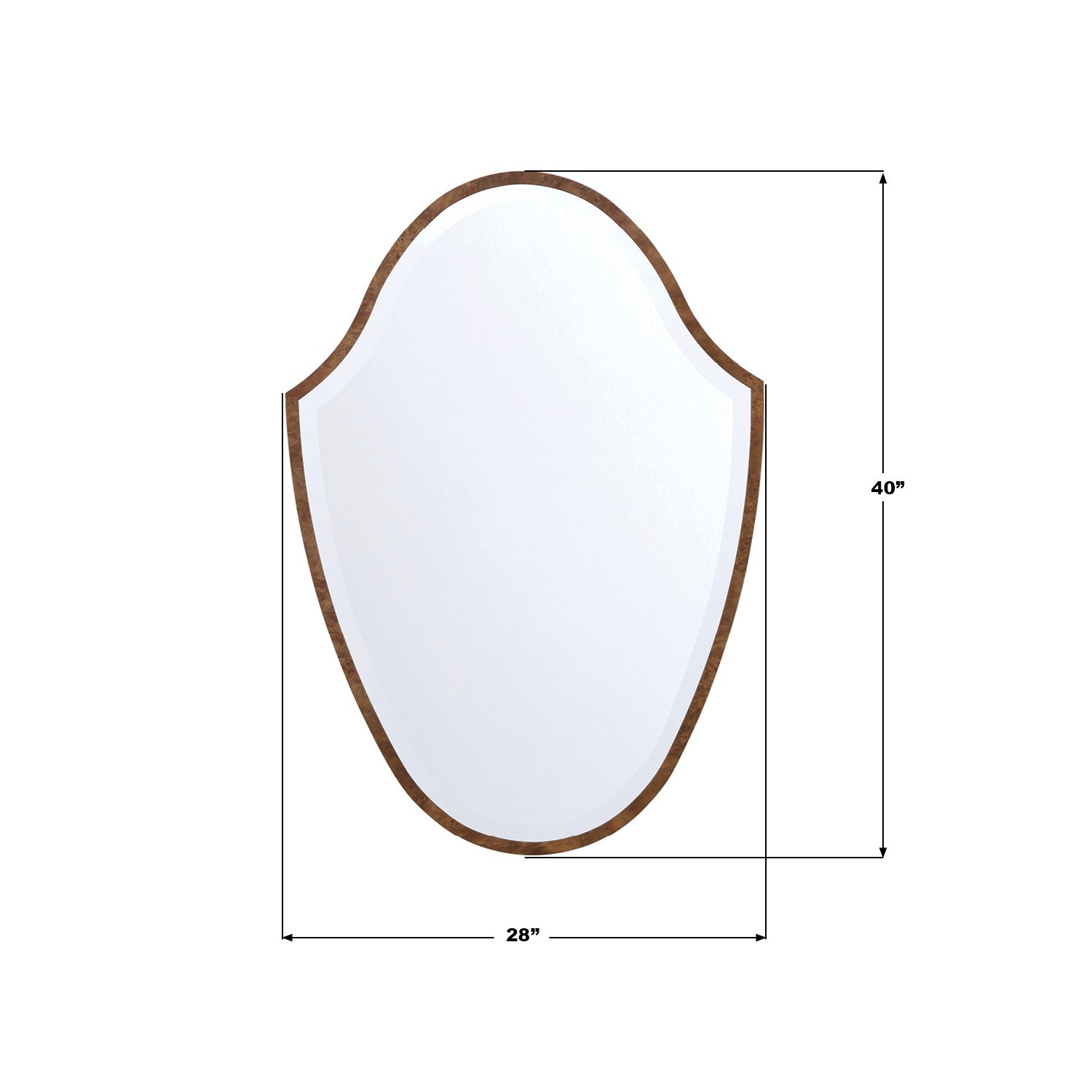 Crystorama - LIN-M428-WD - Mirror - Lindee - Wood Veneer