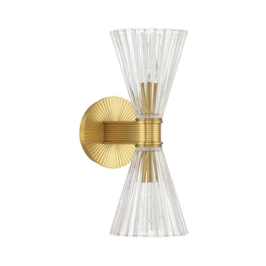 Crystorama - LOT-702-LG - Two Light Wall Sconce - Lotus - Luxe Gold