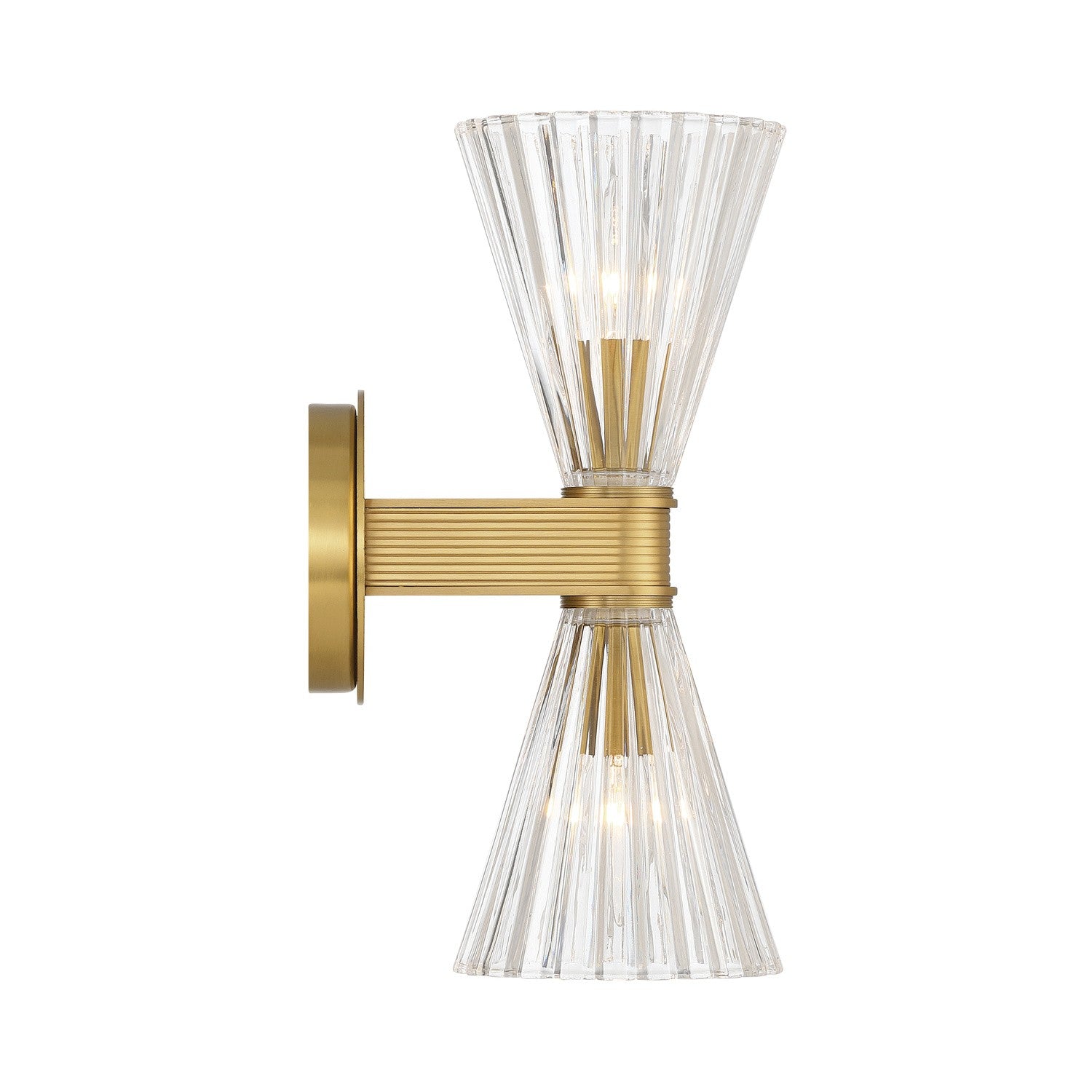 Crystorama - LOT-702-LG - Two Light Wall Sconce - Lotus - Luxe Gold