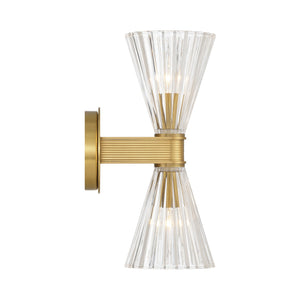 Crystorama - LOT-702-LG - Two Light Wall Sconce - Lotus - Luxe Gold