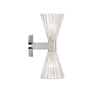 Crystorama - LOT-702-PN - Two Light Wall Sconce - Lotus - Polished Nickel