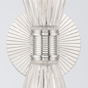 Crystorama - LOT-702-PN - Two Light Wall Sconce - Lotus - Polished Nickel