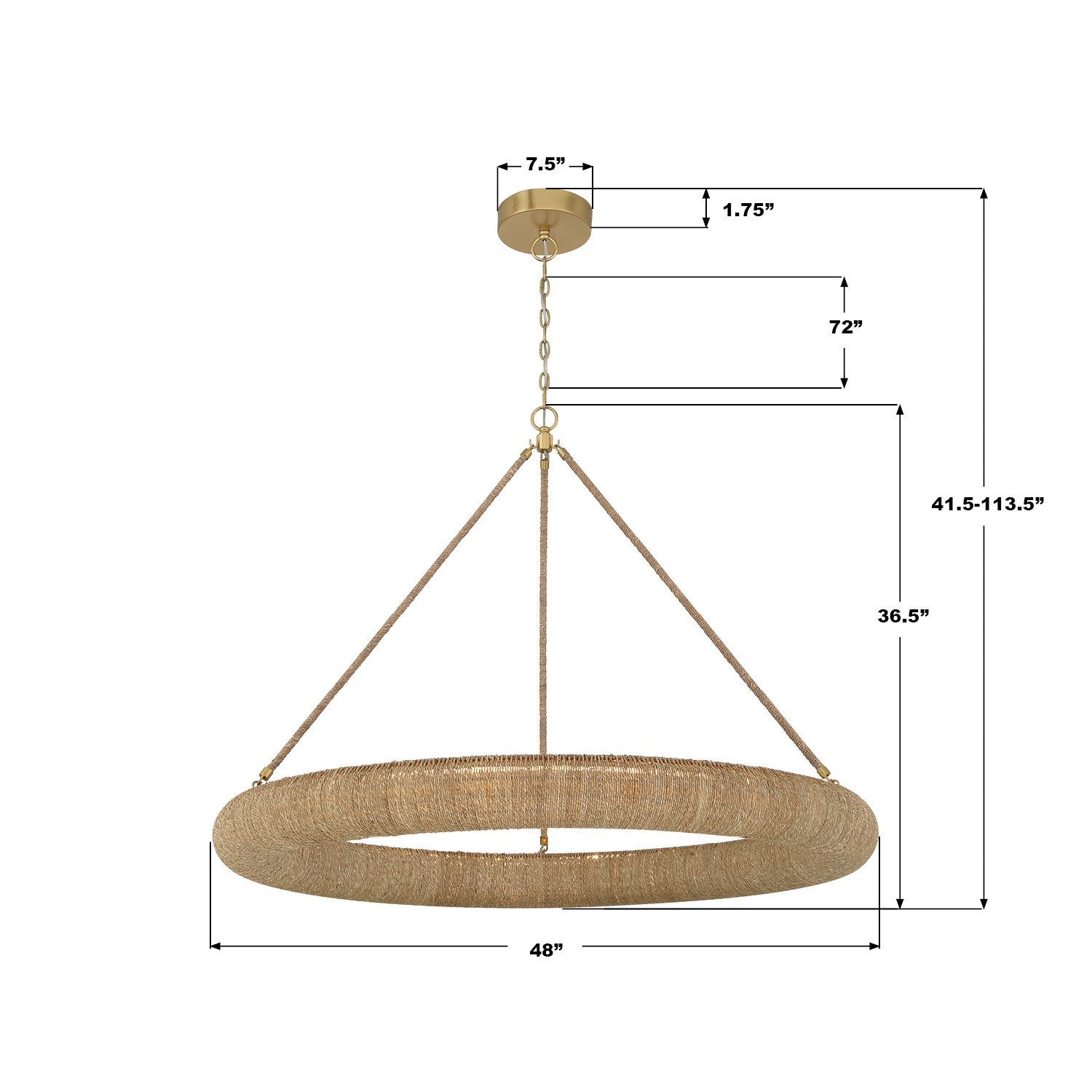 Crystorama - OAK-7539-SG - LED Chandelier - Oakley - Soft Gold