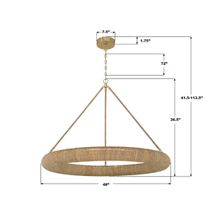Crystorama - OAK-7539-SG - LED Chandelier - Oakley - Soft Gold