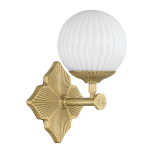 Crystorama - ORY-1001-AG-WH - One Light Wall Sconce - Orly - Aged Brass