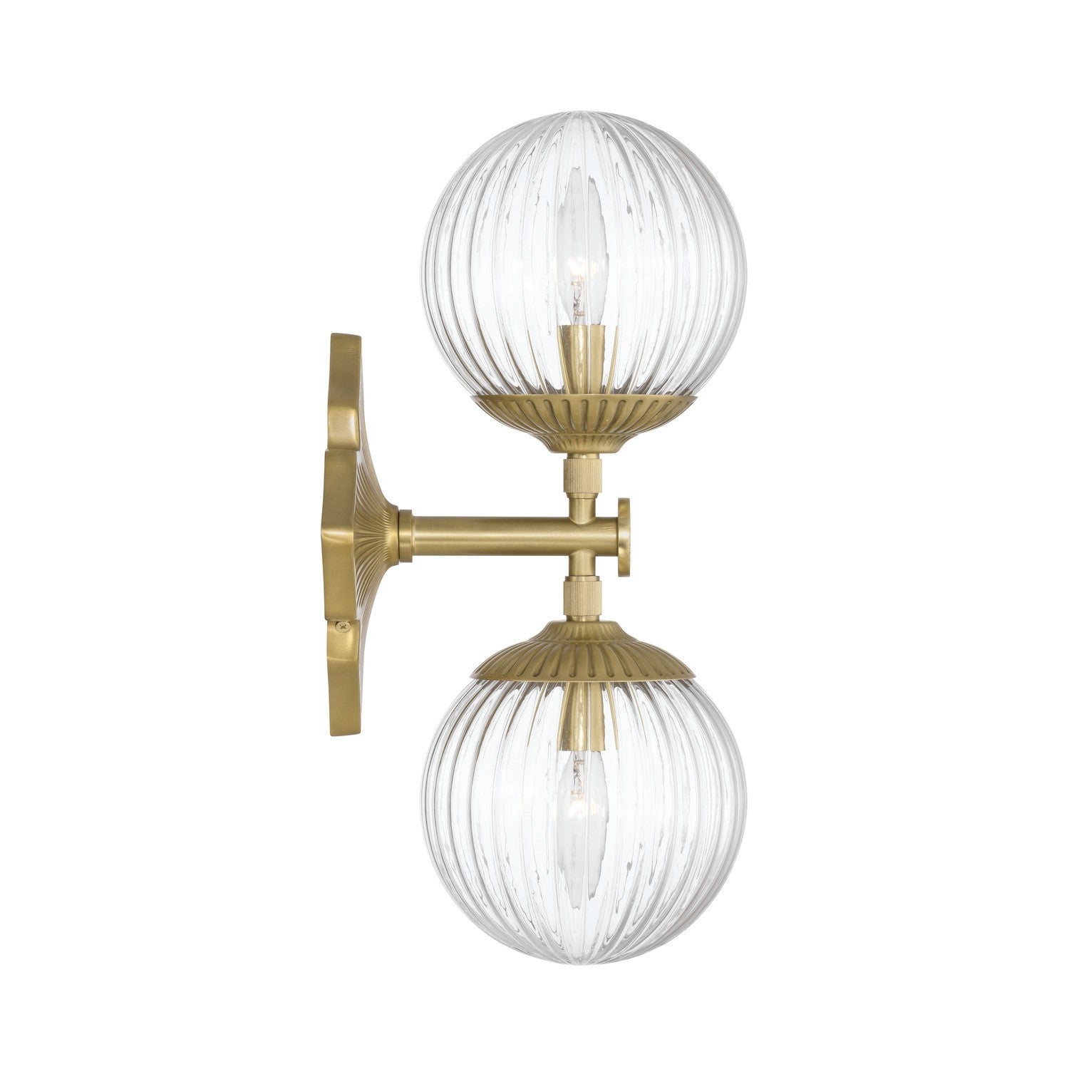 Crystorama - ORY-1002-AG-CL - Two Light Wall Sconce - Orly - Aged Brass