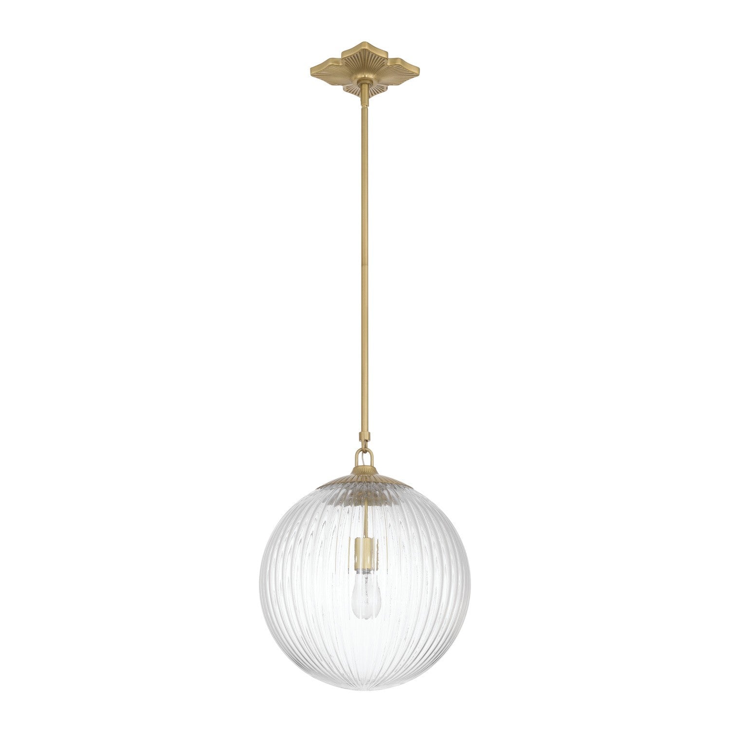Crystorama - ORY-1007-AG-CL - One Light Pendant - Orly - Aged Brass