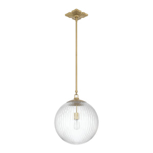 Crystorama - ORY-1007-AG-CL - One Light Pendant - Orly - Aged Brass
