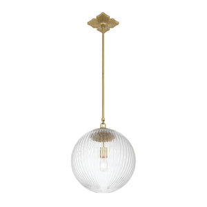 Crystorama - ORY-1007-AG-CL - One Light Pendant - Orly - Aged Brass