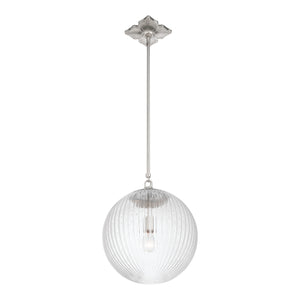 Crystorama - ORY-1007-PN-CL - One Light Pendant - Orly - Polished Nickel