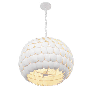 Crystorama - TAL-9404-MT - Five Light Chandelier - Talia - Matte White