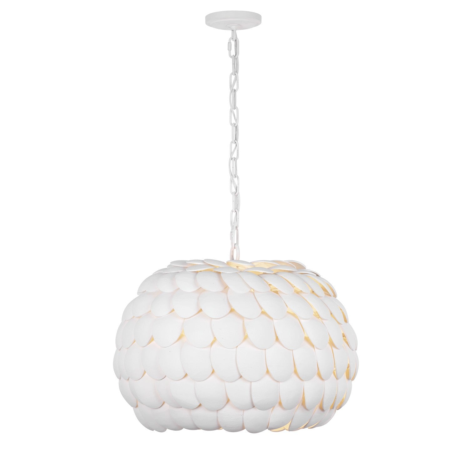 Crystorama - TAL-9404-MT - Five Light Chandelier - Talia - Matte White