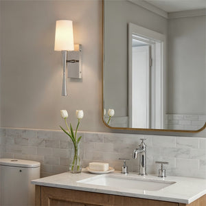 Crystorama - TRE-221-OP-PN - One Light Wall Sconce - Trenton - Polished Nickel