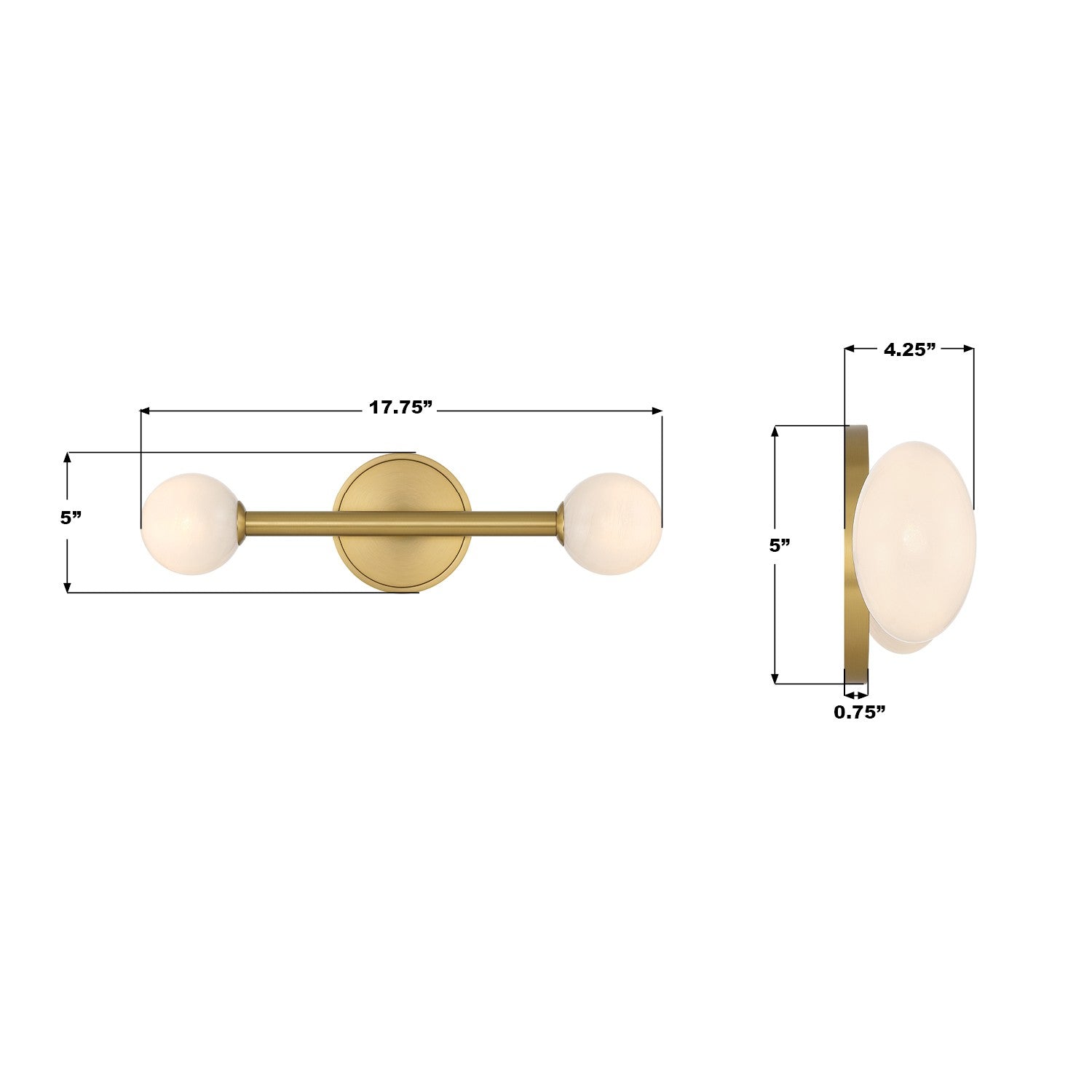 Crystorama - TRL-2801-LG - LED Bath - Terrell - Luxe Gold