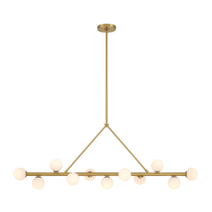 Crystorama - TRL-2807-LG - LED Linear Chandelier - Terrell - Luxe Gold