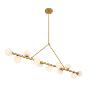Crystorama - TRL-2807-LG - LED Linear Chandelier - Terrell - Luxe Gold