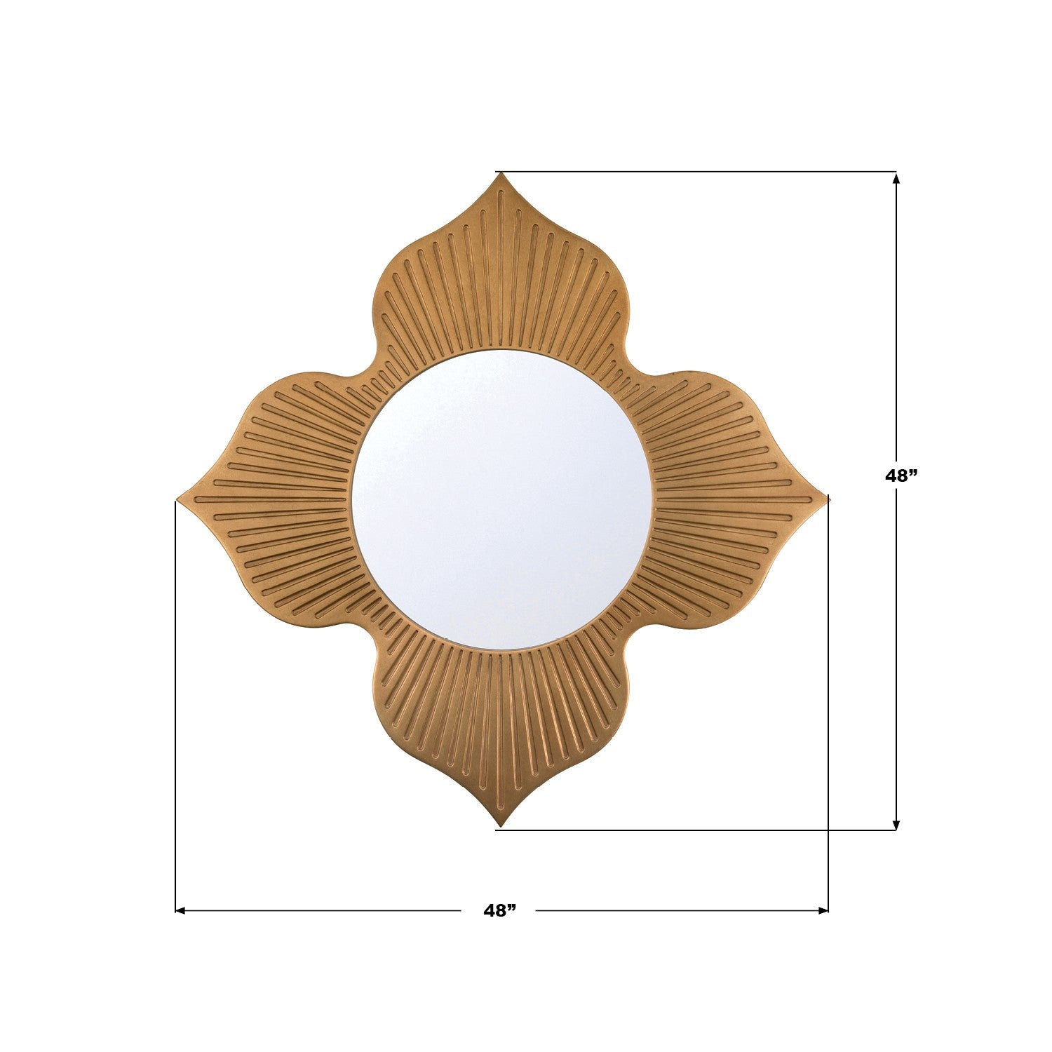 Crystorama - TUL-M100-BB - Mirror - Tullos - Burnished Brass