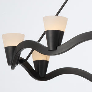 Crystorama - VNC-6508-NB - LED Chandelier - Vance - Bronze Noir