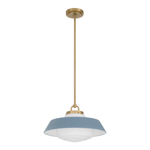 Crystorama - XAN-8006-VG-BL - One Light Pendant - Xander - Vibrant Gold