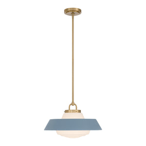 Crystorama - XAN-8006-VG-BL - One Light Pendant - Xander - Vibrant Gold