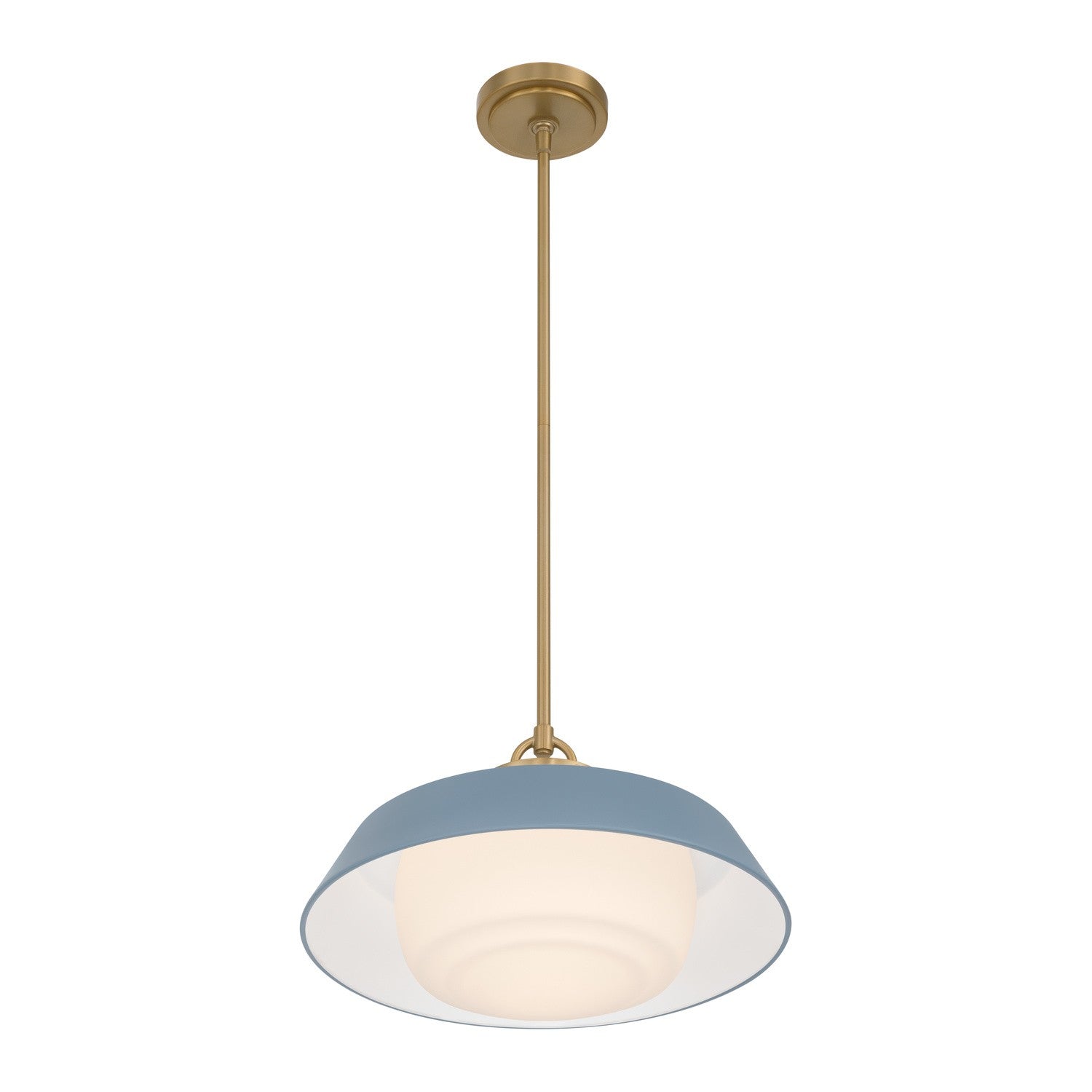 Crystorama - XAN-8006-VG-BL - One Light Pendant - Xander - Vibrant Gold