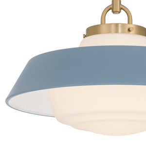 Crystorama - XAN-8006-VG-BL - One Light Pendant - Xander - Vibrant Gold