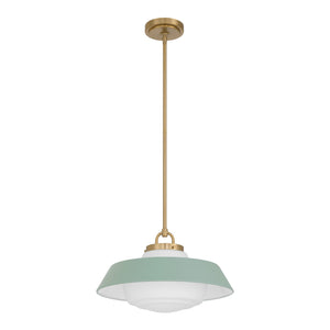 Crystorama - XAN-8006-VG-GR - One Light Pendant - Xander - Vibrant Gold