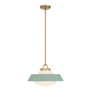 Crystorama - XAN-8006-VG-GR - One Light Pendant - Xander - Vibrant Gold