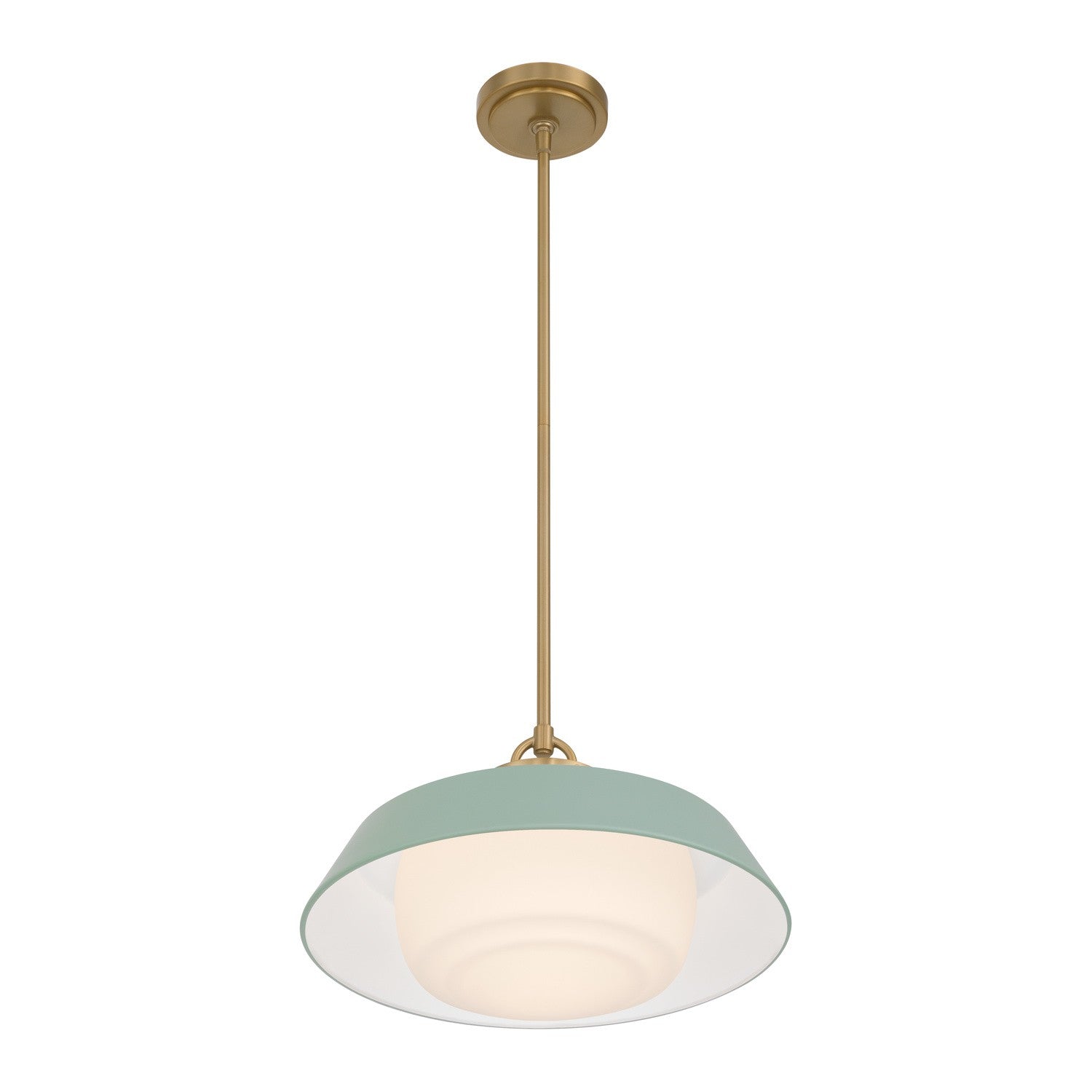 Crystorama - XAN-8006-VG-GR - One Light Pendant - Xander - Vibrant Gold