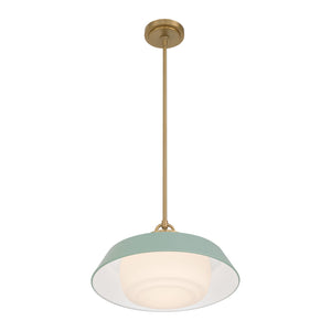 Crystorama - XAN-8006-VG-GR - One Light Pendant - Xander - Vibrant Gold